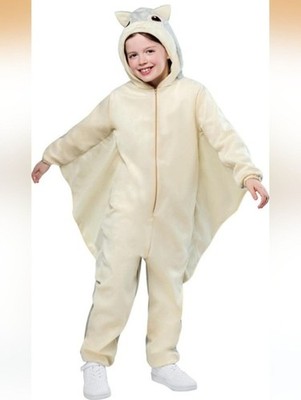 Rubies Flying Squirrel ComfyWear Hooded Jumpsuit Size Small/Med 6-8 Years NWT