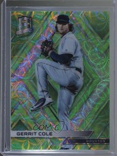 2018 Panini Chronicles Spectra Neon Green Prizm 24/49 Gerrit Cole #20 o7m