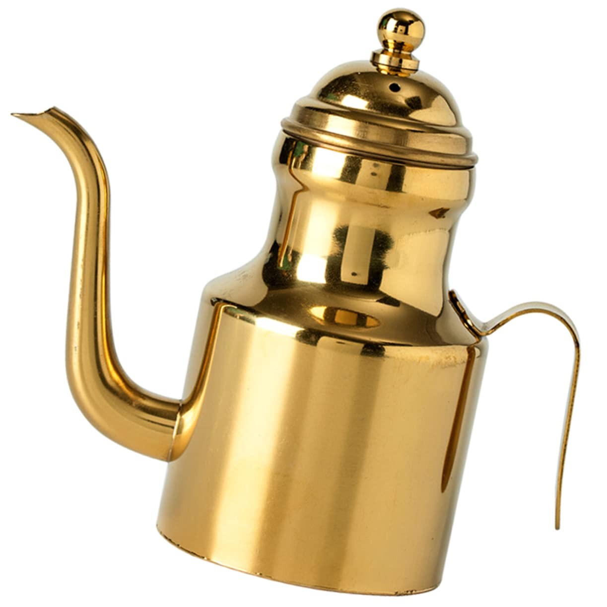 Stainless Steel Grease Container, Curved Handle, Oil Storage Pot, Kitchen, Bacon