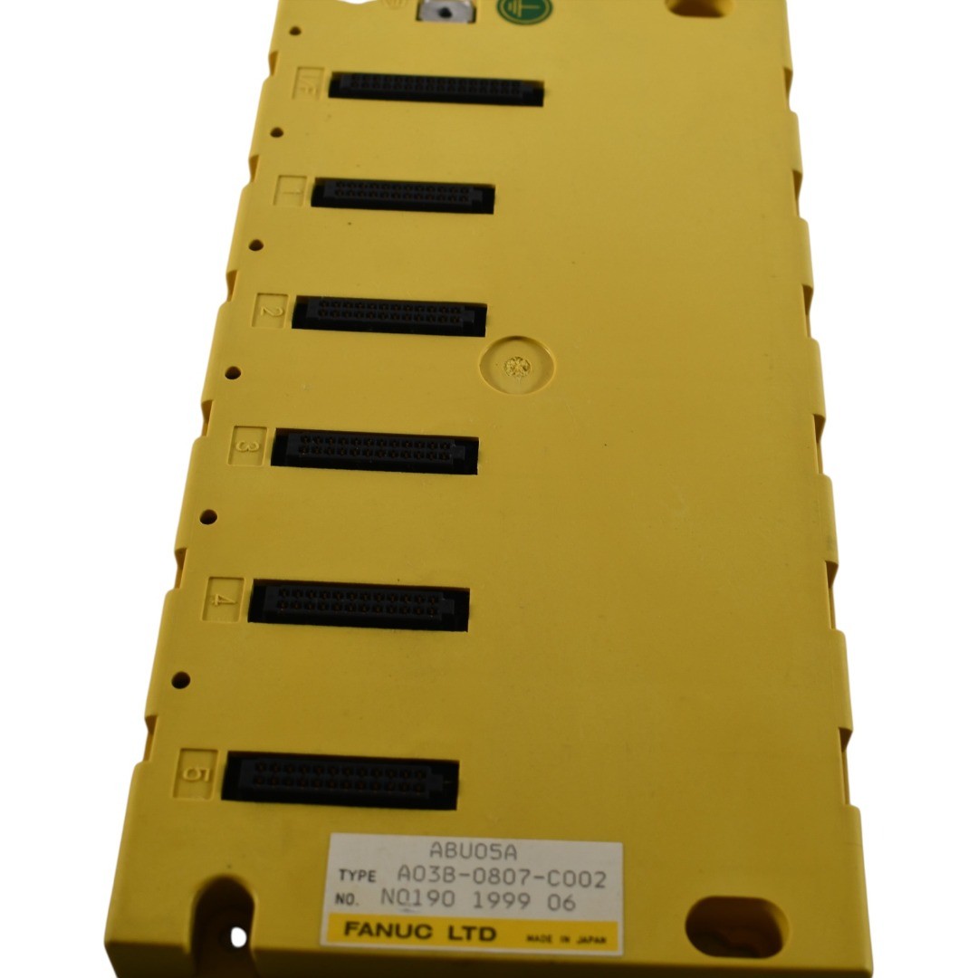 Fanuc ABU05A A03B-0807-C002 5 Slot IO Module Base Unit Chassis