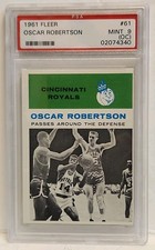 1961 Oscar Robertson Rookie Card PSA 9 MINT OC Graded '61 Fleer Basketball #61
