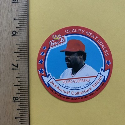 Pedro Guerrero, 1989 King B Discs #20, St. Louis Cardinals
