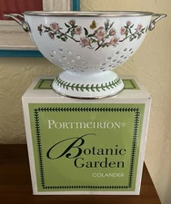Portmeirion Botanic Garden 11" Colander Rosa Canina Dog Rose New in Original Box