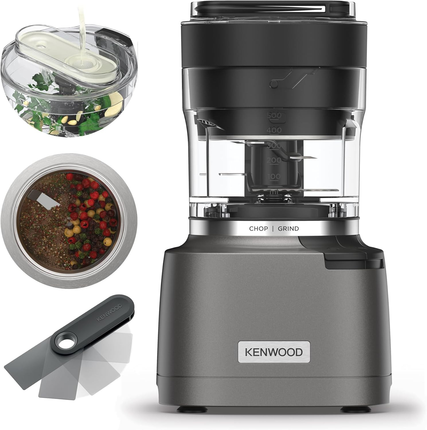 Kenwood Duo Prep CHP80.000SI Tritatutto 2-in-1 Lame Quadblade 800W