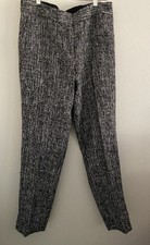 Talbots Hampshire Ankle Pant Size 10 Tweed Black Gray