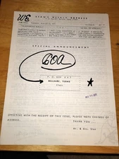 STAN'S WEEKLY EXPRESS #84 Dec 1971 Vintage Adzine Overstreet Guide VF/NM RARE