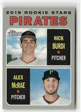 Nick Burdi/Alex McRae RC 2019 Topps Heritage Pittsburgh Pirates #141