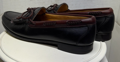 ALLEN EDMONDS Woodstock USA Kiltie Burgundy Ox Black Loafers Shoes Men 11.5 E Allen Edmonds Woodstock Kiltie Loafers Men main image 4