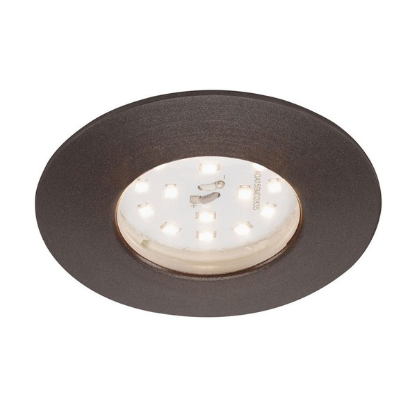 Briloner LED Einbauleuchte Rund Schwarz 6,5W Modul Warmweiß 3-Stufen-Dimmbar-image