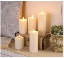 Home Reflections 5-pc Flameless Pillar Candles with Gift Box - Multi Colors