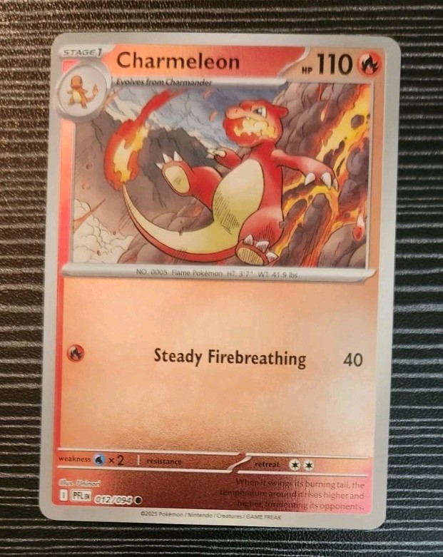 Pokemon- Charmeleon 012/094- Phantasmal Flames- Reverse Holo Card