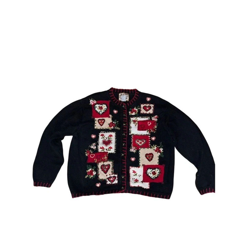 Suéter Cárdigan Floral San Valentín Grandmacore XL Reliquia Coleccionables Navidad Foto 2 de 4
