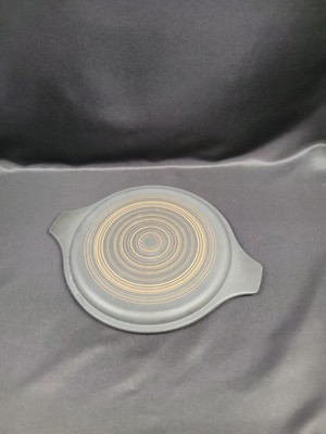Vintage Pyrex 24 C 12 Replacement Brown White Glass Casserole Top Lid w/ Handles
