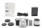 Count:635 Mint Nikon 1 J5 Silver 1 Nikkor 10-30mm + 18.5mm Double Lens Kit Japan