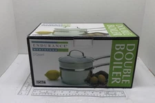 RSVP Endurance Stainless Steel Double Boiler 2 Qt. Capacity Induction Safe