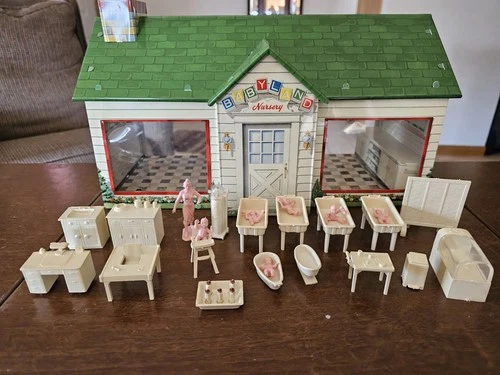 Marx Babyland Tin Lithographed Nursery Hospital Coney Island RARE 1950’s EXC