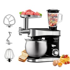 Multifunctional Stand Mixer, 6 in 1 Stand Mixer, 6.3Qt Tilt-head, Standing Mi...