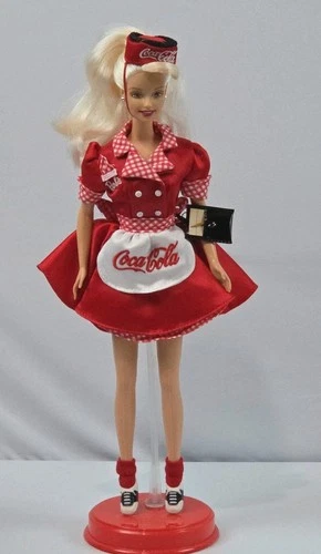 VTG Coca-Cola Barbie Collector Edition 1st in a series Car Hop Waitress 1998