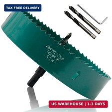165mm/6.5" Hole Saw BI-Metal Heavy Duty Hole Cutter for Wood Cornhole Boards Pla