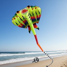 Durable 41ft Stingray Kite Set with Reel - Perfect Gift for Family Fun