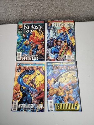Marvel Comics Fantastic Four Vol 3 #1 2 3 4 1998 Bundle Lot Run B&B
