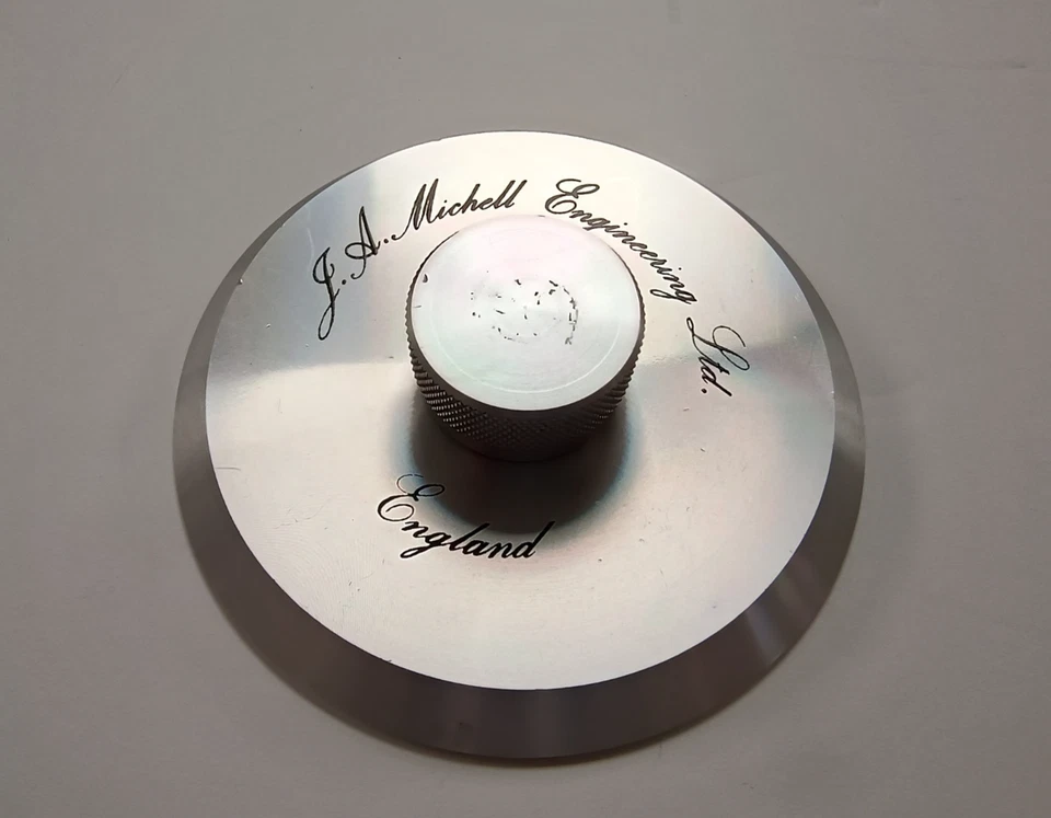 Michell Turntable Record Clamp Original Silver DECO - Image 2 of 4