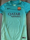 Lionel Messi Autographed Barcelona Nike #10 Soccer Jersey BAS Witnessed 2W114222
