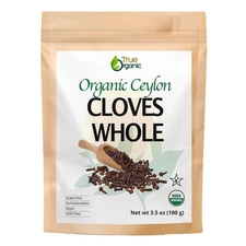 Ceylon Cloves Whole, 3.5 Ounces, Premium Quality, USDA Organic & Kosher Certifie