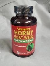XEMENRY Horny Goat Weed Strength & Stamina 120 Capsules Exp.11/2026 NEW