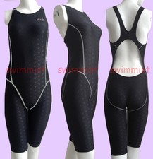 HXBY 513-1 WOMEN'S COMPETITION TRAINING RACING KNEESKIN SWIMWEAR M US GIRL 10-12