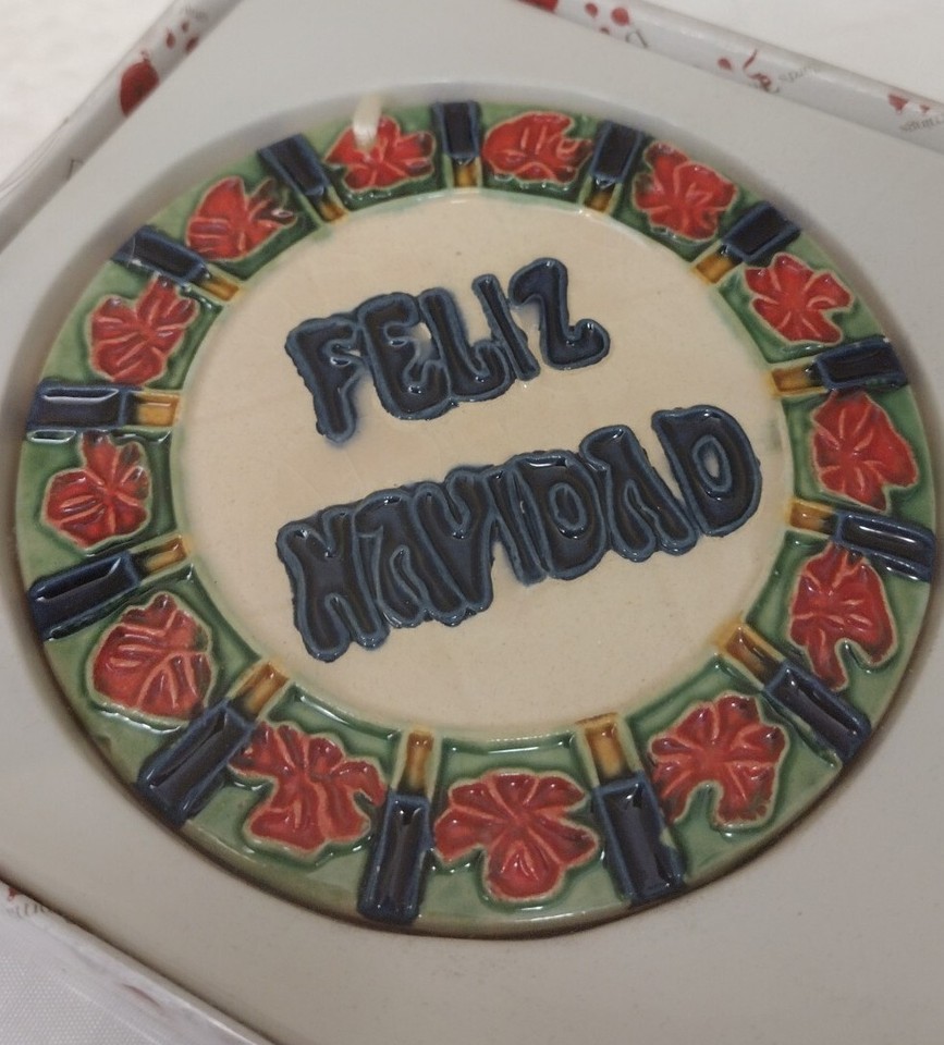 Dillards Trimmings Vintage Christmas Ornaments Spanish Feliz Navidad