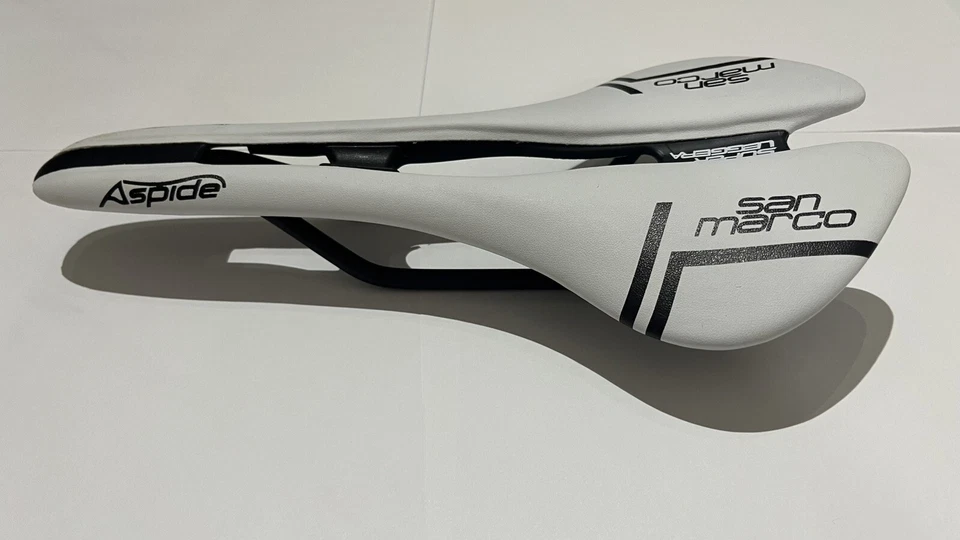 Sillín estrecho de carbono Selle San Marco Aspide - 141 mm de ancho - ENVÍO A EE. UU. - L@@K Foto 2 de 4