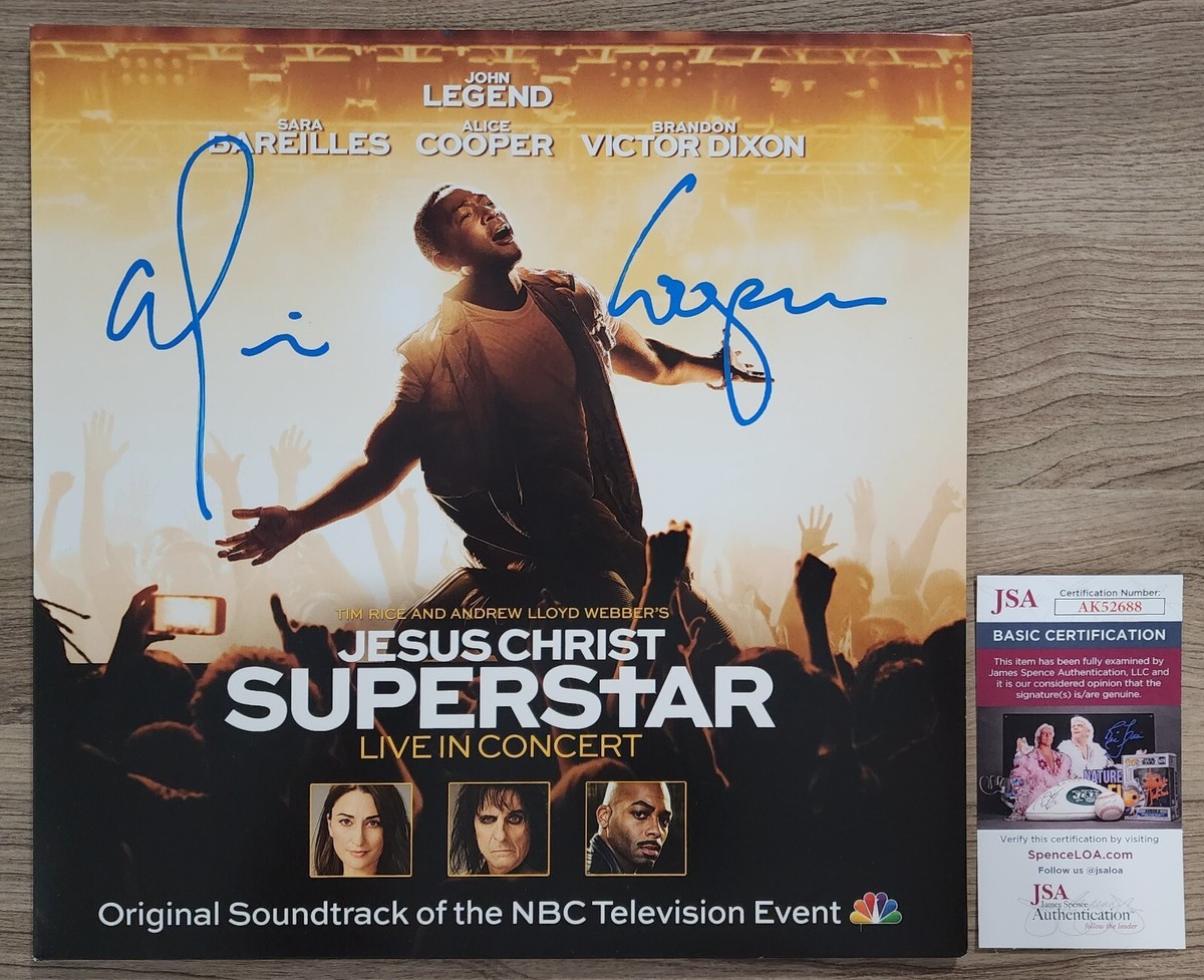 Alice Cooper Signed Jesus Christ Superstar Live Vinyl Record