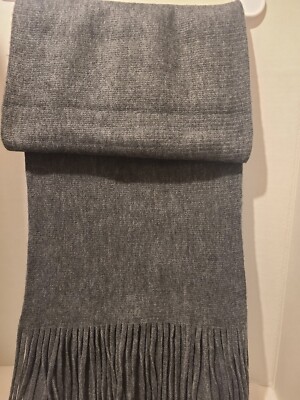 Lucky Brand Women's Solid Brushed Scarf, Dark Grey Oversized