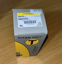 Titan Pro 30+5MFD TRCFD305 440/370vac motor run capacitor round
