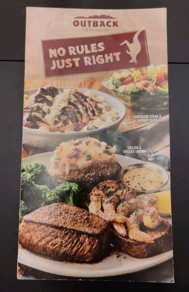 OUTBACK STEAKHOUSE Restaurant Menus, Popular Eatery, Great Food