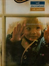 1974 BankAmericaCard Visa Card Little Child Toy Store Window Vintage Print Ad
