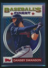 2020 Topps Baseball's Finest Flashbacks #78 Dansby Swanson Braves