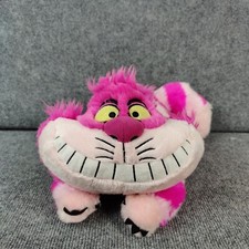 Alice in Wonderland Cheshire Cat Plush Pink Purple Disney Store Authentic Toy