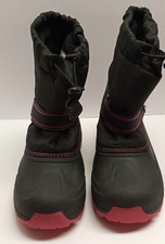 CAT  JACK Thermolite Snow Boots Black and Red Size 6