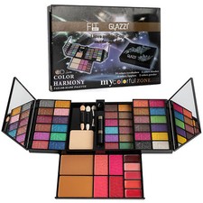 34 Colors Makeup Palette Kit Eyeshadow Lip Gloss Blush Cosmetic Gift Travel Set