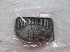 Vintage Raleigh Lights Belt Buckle Tractor Trailer NEW FACYORY SEALED