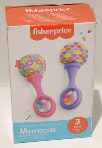Fisher Price Zabawki dla niemowląt Grzechotka 'n Rock Maracas 3m+ *Otwarty pakiet* - Zdjęcie 1 z 2