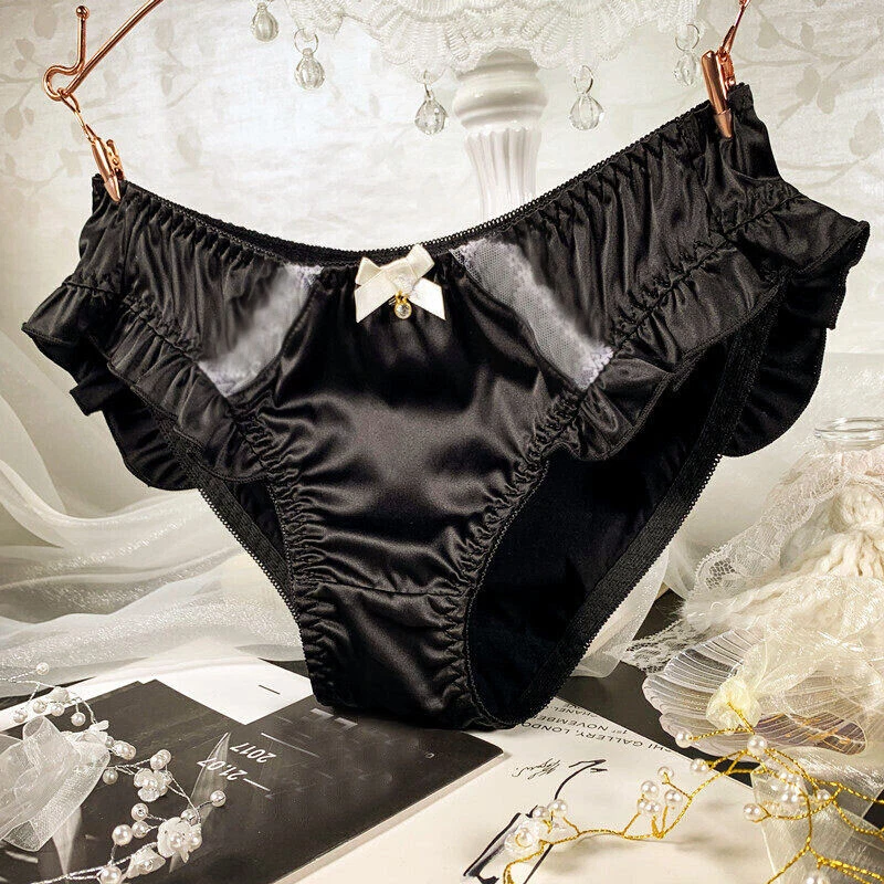 Silk ruffled panties  Luxury, designer underwear