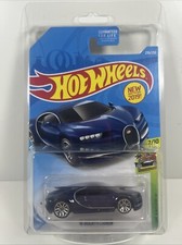 Hot Wheels '16 Bugatti Chiron Blue New for 2019 HW Exotics Series B13