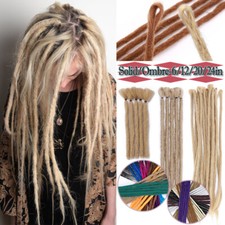 50/60 cm come capelli veri dreadlocks 100% handmade extension uncinetto extension capelli