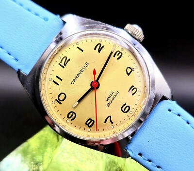 Vintage CARAVELLE 1960's Manual Wind Mad Men Retro Men's Watch Just  Serviced