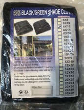 Panno paralume 90% nero/verde 6x12'