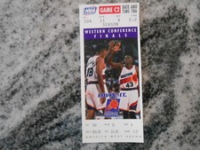 NBA 1996 Phoenix Suns Playoff Game C2 Phantom Basketball Ticket Finals  free s&h