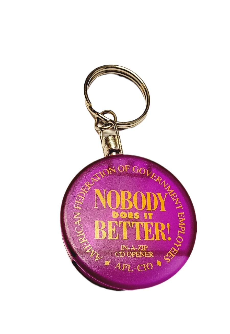 Government Keychains American Federation of Government Employees CD Opener Keychain AFL-CIO ...